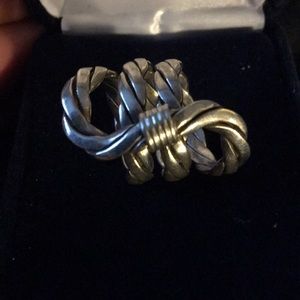 Braided sterling Silver Ring